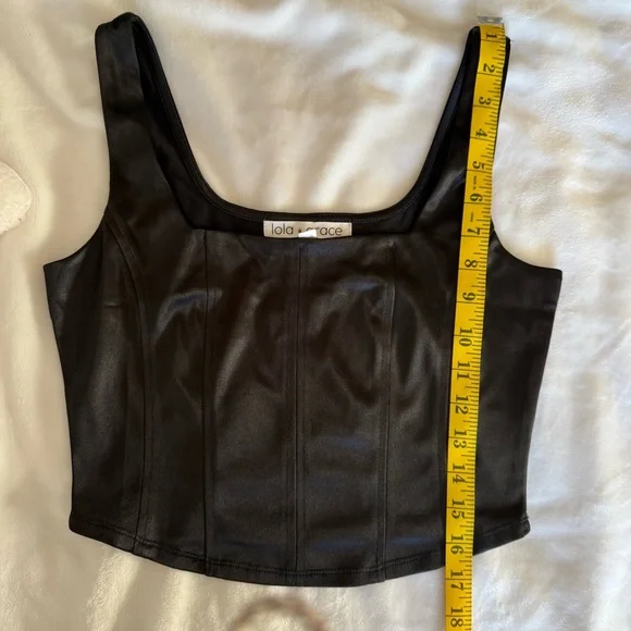 Lola Grace Black Crop Top - Picture 3 of 7